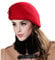 Demarkt Elegant Damen Baskenmütze Damenmütze Blumen im Herbst und Winter warme Mütze Filzhut (Rot)