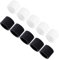 sourcing map 10 Pcs Abdeckhauben Silikon RCA Buchse Anschluss staubdicht Stecker Kappe Schutz Stopper schwarz klar