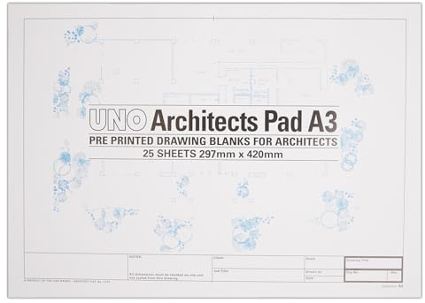 UNO 90 GSM A3 25 Sheets Architects Pad