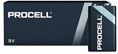 50 x 9V Duracell Industrial MN1604 E-Block Alkaline Batteries for Electronics