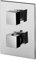 MISCELATORE DOCCIA INCASSO TERMOSTATICO CON DEVIATORE 2 USCITE LEQ518 CR