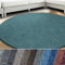 casa pura Teppich London | viele Größen | pflegeleichter Flacher Schlingenflor | Flurteppich, Wohnzimmerteppich, Küchenteppich, Schlafzimmerteppich (Grün - rund 200 cm Durchmesser)