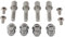 All Balls Racing 85-1077 Radbolzen und Muttersatz