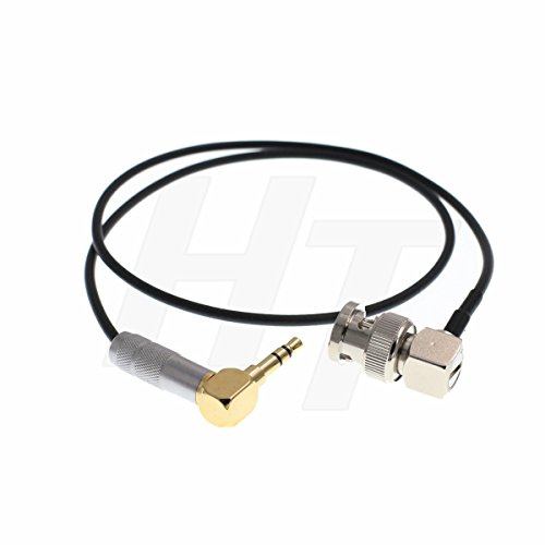 HangTon BNC 3,5 mm Stecker TimeCode TC Kabel für Videokamera oder Recorder mit BNC (50 cm)