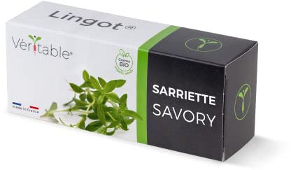 Lingot® Santoreggia BIO - Compatibile con Orti Interni Véritable® ed Exky® - Ricarica pronta all'uso - Substrato con Semi Integrati