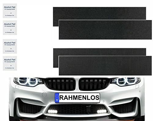 2x Top Qualität Klett band Kennzeichenhalter Nummernschildhalter Für EU Kennzeichen Rahmenlos Unsichbar 520 500 480 460 440 420 400 380 360 340 300/110 mm 52 50 48 46 44 42 40 38 36 34 32 30/11 cm