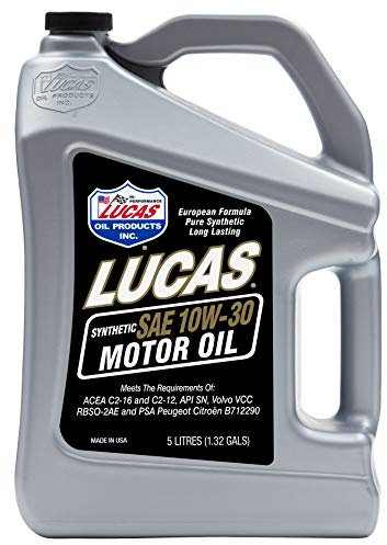 Lucas Oil 40128 Synthetic SAE 10W-30 Motor Oil-5L