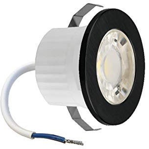 3w Mini LED Einbauleuchte Einbaustrahler Einbauspot Spot Schwarz 240 Lumen Schutzart IP54 Kaltweiß
