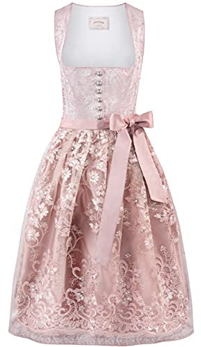 Stockerpoint Damen Sidonia Midi Dirndl, Rose, 42