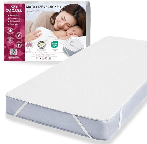 PATAYA Matratzenschoner 70x140 wasserdichte Matratzenauflage - sowie eine inkontinenzauflage für Baby/Kinder, Matratzenschutz, inkontinenzunterlage waschbar (70x140 cm)