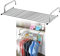 whalebee Stendibiancheria da Telescopico Stendino in Acciaio Inox per Interno Esterno Larghezza 50 A 158cm Portata 20 kg Ribaltabile Stendino per Balcone Termosifone Terrazza Davanzale
