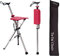 STEP2GOLD TA-Da Chair - Gehstock mit Sitz, ultraleichter Aluminiumrahmen & robuster Klapphocker (bis zu 110 kg), zusammenklappbares Design, ideal für Reisen & Sightseeing - rot, 82 cm