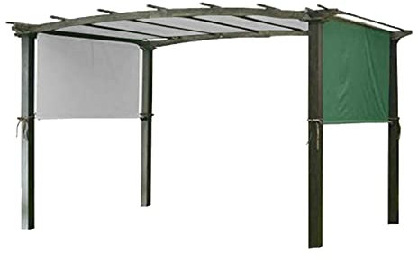 6.6 X 17 FT Parasole Impermeabile Tenda a Vela Rettangolare Bordo Dritto Baldacchino Ombra Copertura UV Blocco Ombra Tessuto Pergola Ombra Copertura Tenda da Sole per Portico Esterno Patio(Verde)