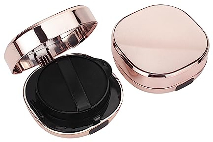 JIHUOO 2 Stück 15 g leere luxuriöse Luftkissen-Puff-Box, tragbarer Make-up-Puderbehälter, nachfüllbar, flüssige Foundation, BB-Creme-Box