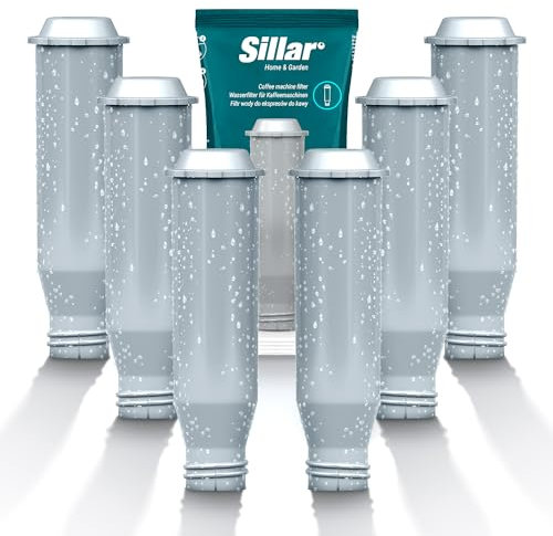 Sillar 6 Pack Filtro de Agua, Recambio Filtro de Agua para Cafeteras Krups F088, AEL01, TCZ6003 | Aumenta la Vida de la Máquina