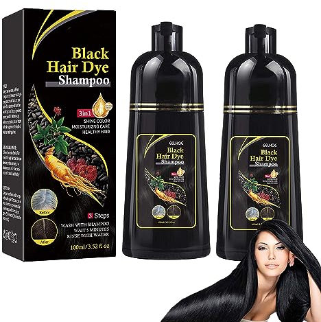 RENTANAC Chao Canas Hair Dye Shampoo, Chao Canas Shampoo Super Bonita, Herbal Hair Hair Dye Shampoo, Natural Hair Color Shampoo, Instant Hair Dye Shampoo 3 In 1 for Men & Women