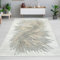 CARPETIA Weicher Teppich Wohnzimmer Schlafzimmer Esszimmer modern hochwertig edel abstrakt glänzend Creme grau groß XXL 240x340 cm