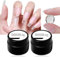 Solid Nail Glue Gel, Nail Glue Extra Strong, Press on Nail Glue Gel for Acrylic Nails Rhinestone Sculpture and Decoration, 3D False Tips UV Nail Glue, 2Pcs Clear Adhesive Gel 20ml