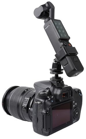 PellKing Clod Shoe Mount Adapter for DJI Osmo Pocket 3 Camera, with DJI Pocket 3 Expansion Adapter for DSLR Hot Shoe Mount