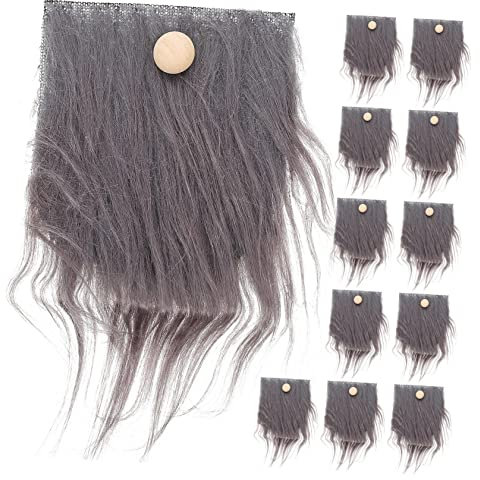 Ciieeo 1 Set Zwergenbart Künstliche Bärte Zwergenherstellungszubehör Bastelpelz Für Zwerge Holzkugeln Bären Zum Basteln Zwergbart Kunstpelz Stoffpelz Zum Basteln Kunstpelz Für