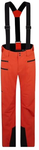 Ziener Herren TRONADOR Ski-Hose/Schnee-Hose | wasserdicht, Träger, PFC frei, orange Pumpkin, 46