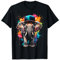Elefant Snapback Cap Lustig Tier Aufdruck Design Print T-Shirt