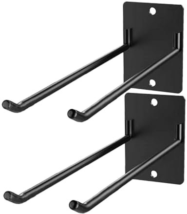 Parliky 2stücke Besenhalter Zum Aufhängen Wand Wandmontierter Besenhalter Besen Und Mopphalter Aus Eisen Reinigungsmittel-Organizer Für Garage Und Garten