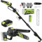 Saker Cordless Pole Saw and Mini Chainsaw, 2-in-1 Pole 6 Inch Chainsaw, Brushless Electric Pole Saw Battery Powered, 78.74 Inch Max Reach Tree Trimmer with 1 Battery