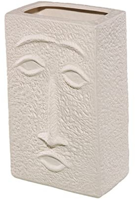 MUSISALY Einzigartige Keramikvase Mit Menschlichem Gesicht Dekorative Vase Für Blumenarrangements