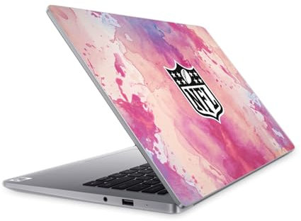 Head Case Designs Offizielle NFL Wasserfarbe Schild Vinyl Haut Aufkleber Abziehbild Abdeckung kompatibel mit Mi Notebook 14 (2020)