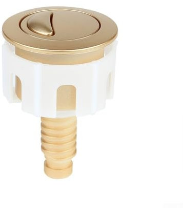 Gold Toilet Cistern Dual Flush Push Button Replacement Valve, 38-49mm Toilet Flush Button, Dual Flush Toilet Cistern Push Button for Efficient Water Conservation
