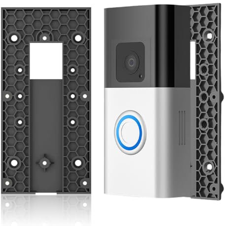 Selbsthaftende Doorbell Halterung ohne Bohren,Videotürklassen 4/3/3 Plus/2. Gen/2/1,Akku-Videotürklingel Plus Pro,Türmontage Wandmontage Türklingelzubehör für Wohnungs Büro Haustüren