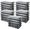 Cobenga 25 bandejas para sándwiches con tapas, bandejas de plástico pequeñas reutilizables para catering, bufés de catering, bandejas duraderas para sándwiches para preparación de comidas, pasteles,