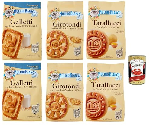Italian Gourmet Testpaket Galletti Girotondi Macine biscotti 6 x 350g