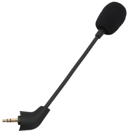 Microfono a Spina con Spina da 3,5 Mm Flessibile, Microfono Auricolare Sostitutivo, con Copertura in Schiuma, per Cloud, per Cloud X, per Cloud II Cabellino Affior Un PC Mac