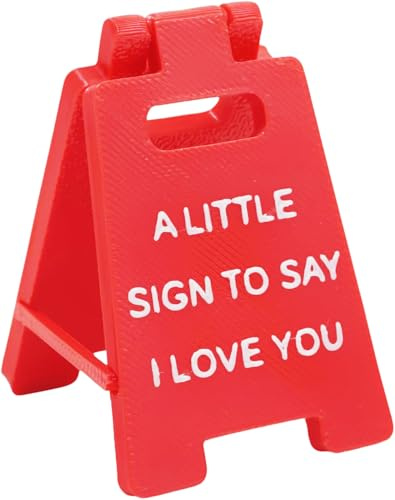 Happium Romantic A Little Sing To Say I Love You Mini Sign, Valentine's Day for Girlfriend, Wife, Fiancée, Cute Mini Love Sign Decor for Wedding, Birthday, Anniversary, Heartfelt Home Decor for Her