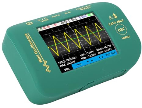 RASTKY 2.8in Display Handheld Digital Oscilloscope 48MSa/s Sampling Easy to Use for DIY Projects Color Screen LCD