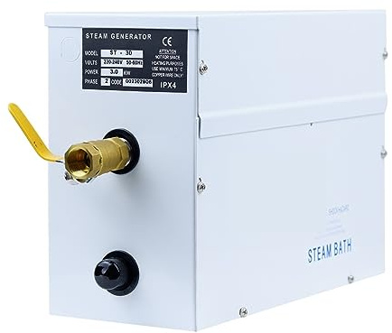 Saunaöfen, 3KW Saunamaschine Dampfbadgenerator, 380V Gewichtsverlust Spa entspannt müden Dampf, Badezimmer-Computer-Bedienfeld Nassdampf