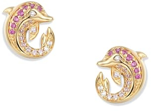 Seinerzeit FLORA & FAUNA Blush Delfin Infinity Ohrringe