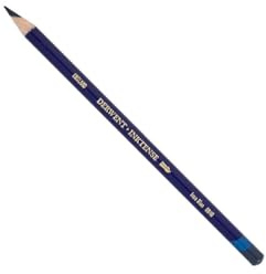 Derwent Inktense Permanent Watercolour Single Pencil, Iron Blue (0840), 4mm Premium Core Strength, Water-Soluble, Ideal for Drawing, Colouring & Painting on Paper & Fabric, Professional Quality (2301874)