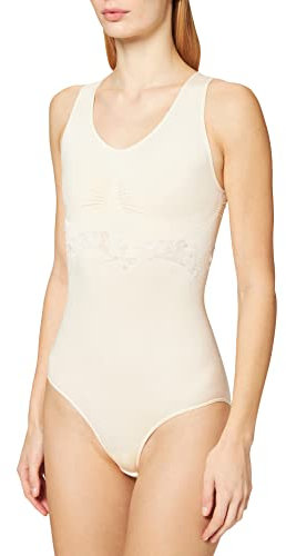 belly cloud Damen Barbara Lilie Formender Body, Elfenbein (Champagner), 40/42(L) EU