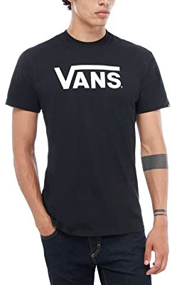 Vans Classic, Maglietta Uomo, Nero (Black/White), XS