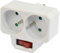 Gefotech Biplite 16A + Terre avec interrupteur 500465 Blanc