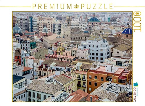 CALVENDO Puzzle Über den Dächern von Valencia | 1000 Teile Lege-Größe 64 x 48 cm Foto-Puzzle für glückliche Stunden