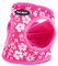 Bark Appeal Rosa Hibiskus Step-in-Hundegeschirr für kleine bis mittelgroße Haustiere – aktualisierte Größe ist unerlässlich, weiches Westengeschirr – Anti-Würgegeschirr mit verstellbarem Gurt &