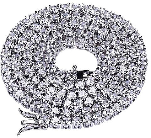 KMASAL Unisex-Halskette mit Anhänger „Gengar“, vollständig mit Kristallen besetzt, 18 Karat vergoldet, mit 61 cm langer Edelstahlkette, für Herren und Damen