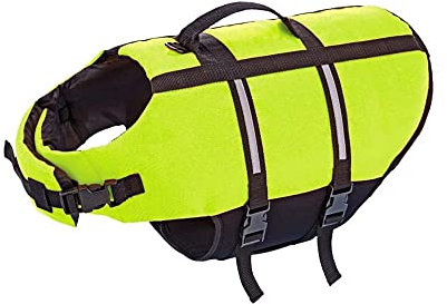 Nobby Hunde Schwimmhilfe, neon gelb, S, 30 cm, 1 Stück