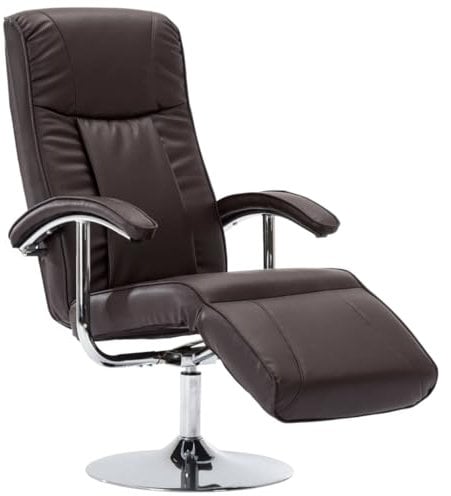 vidaXL TV Sessel Fernsehsessel Relaxsessel Liegesessel Ruhesessel Liegestuhl Polstersessel Relaxliege Ledersessel Bürosessel Braun Kunstleder