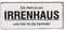 Metallschild WandbildIrrenhaus 30x13cm