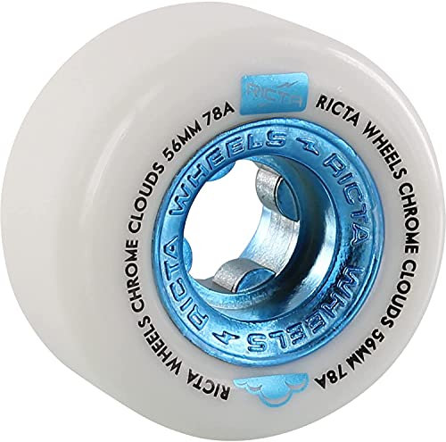 Ricta Wheels Chrome Clouds Blue 78a Skateboard-Räder, blau, 56mm